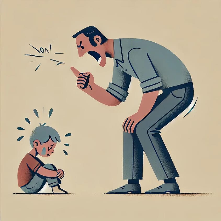 parent yelling child